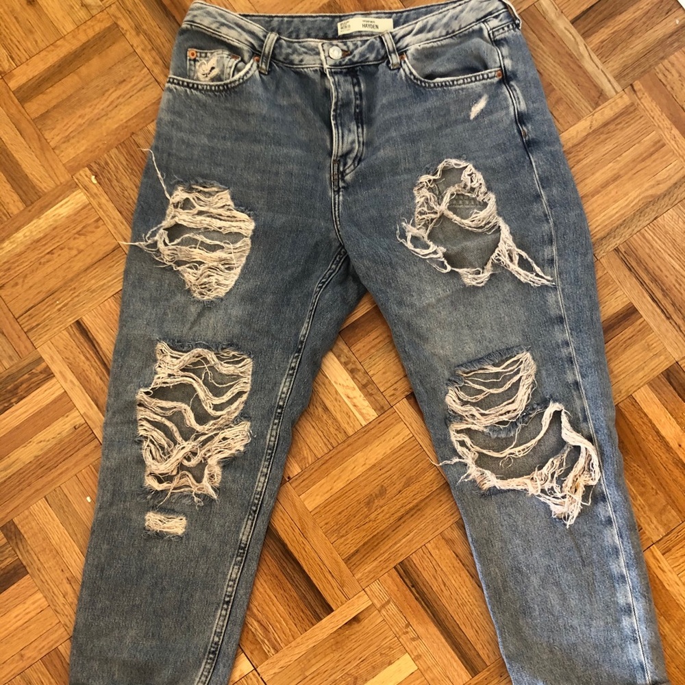 TOP SHOP hayden ripped jeans